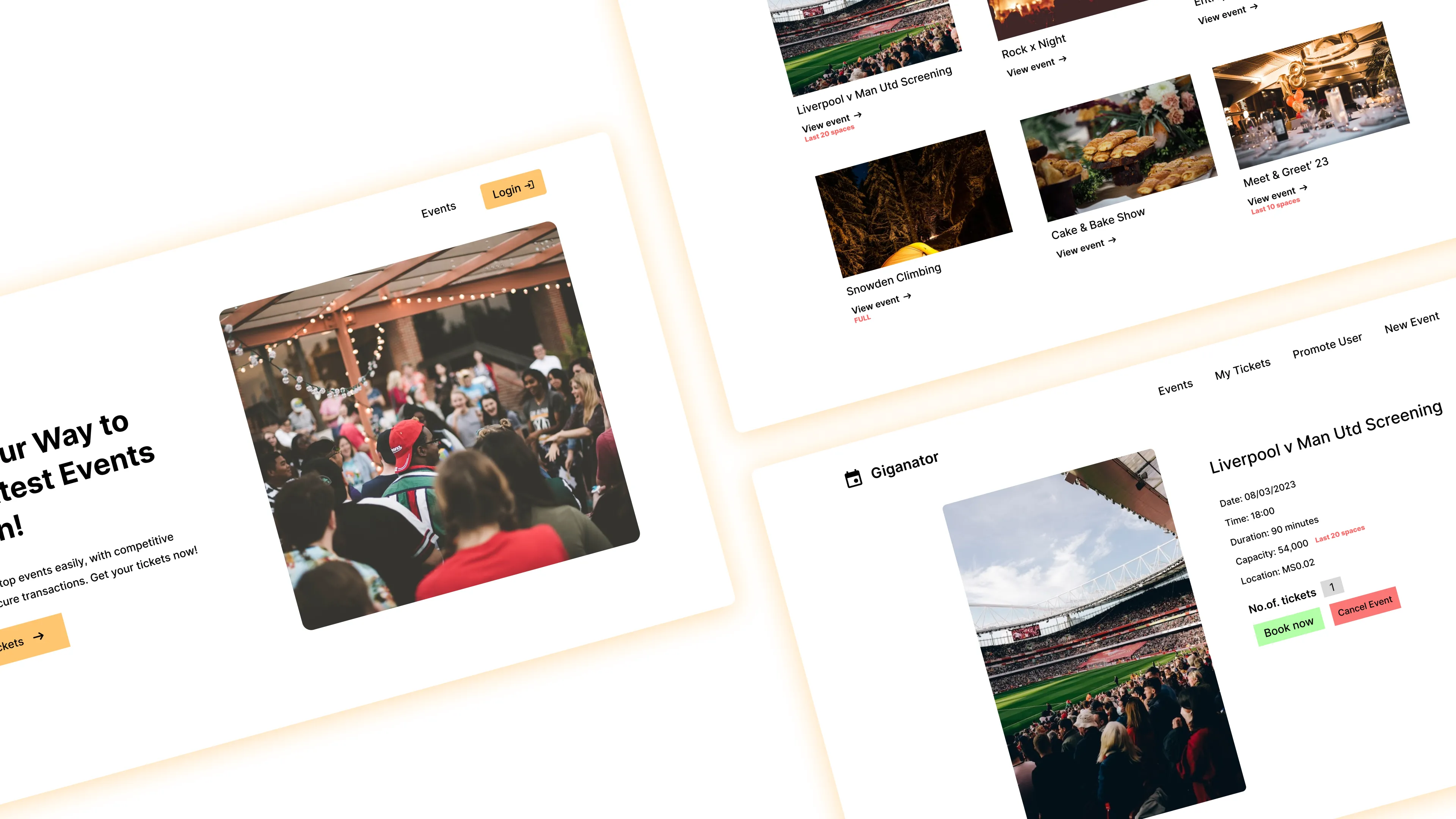 Giganator - full-stack web application