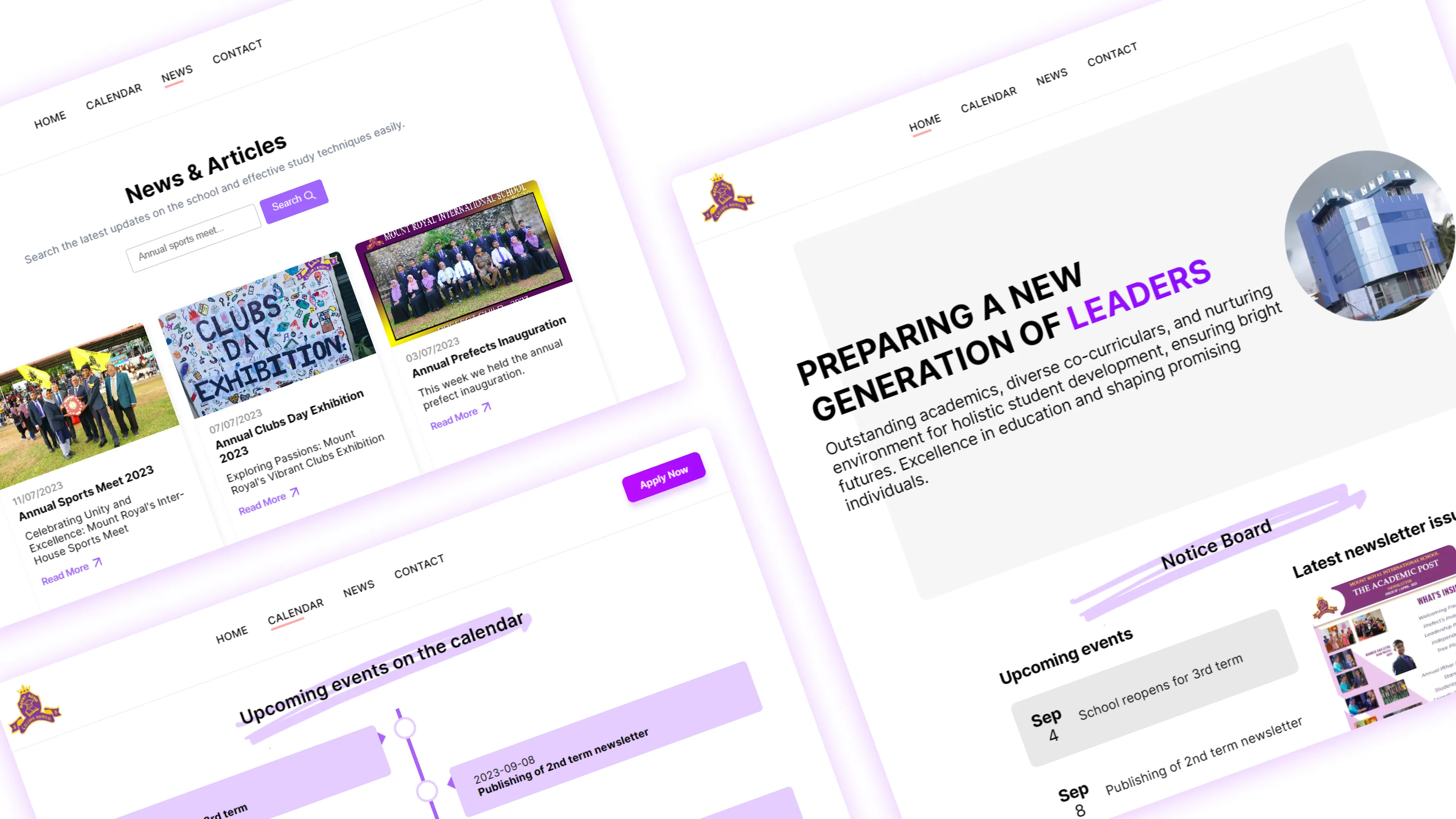 MRI School - full-stack school management system for 800+ students