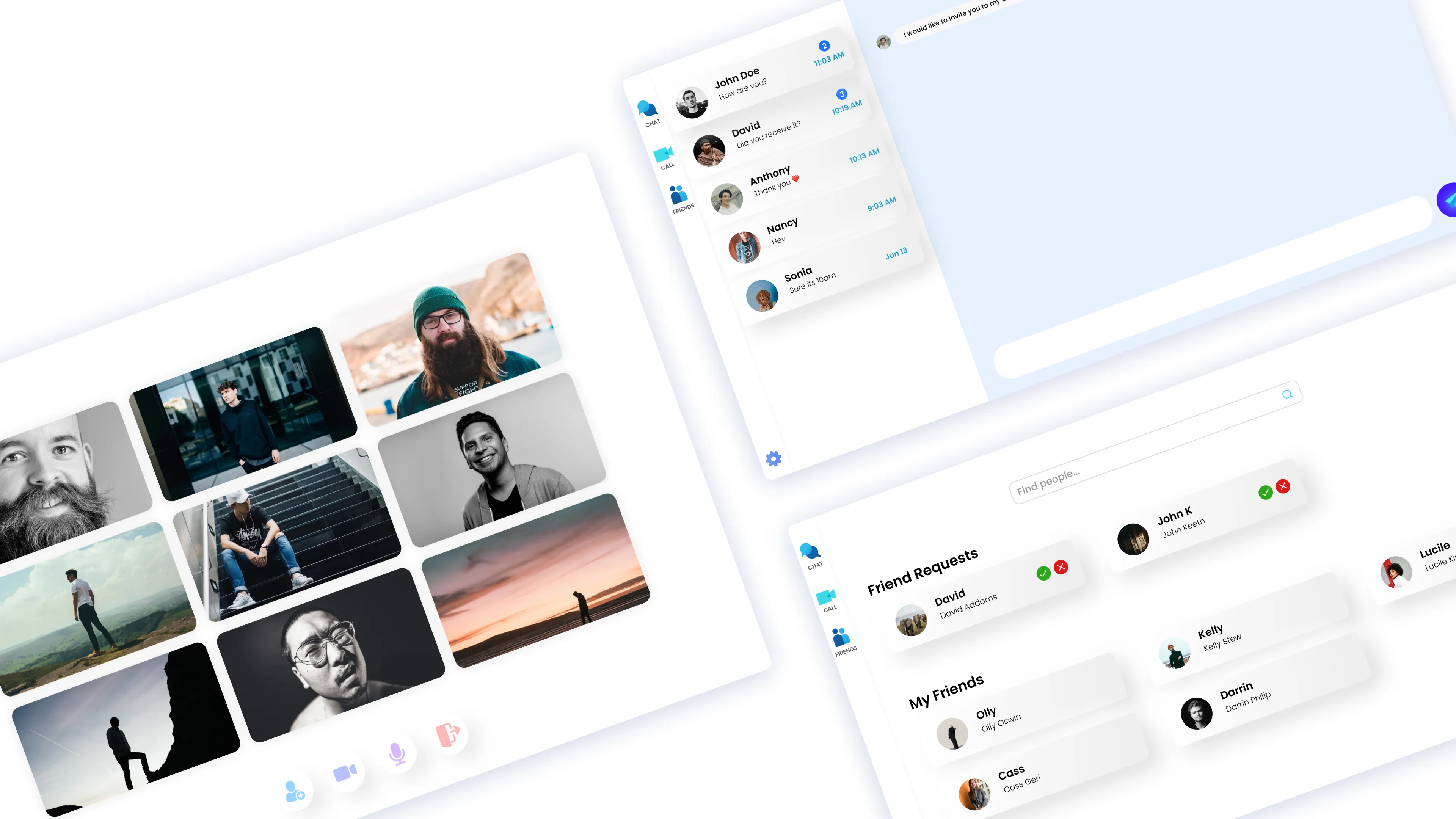 Unily - WebRTC group video chat and messaging web application